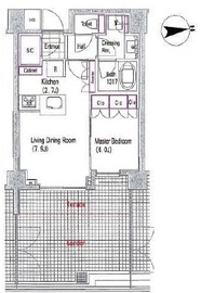 サンウッド西麻布 103 間取り図