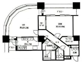 東京ツインパークス ライトウィング 24階 間取り図