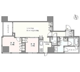 インプレストタワー芝浦エアレジデンス 3階 間取り図