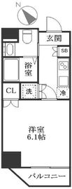 ミテッツァ北品川 9階 間取り図