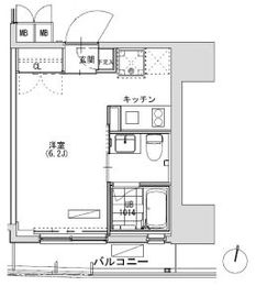 グランディオール広尾テラス 803 間取り図