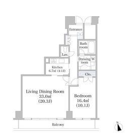 渋谷インフォスタワーハイツ 2003 間取り図