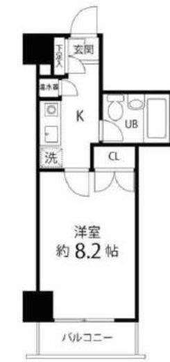 ハイリーフ芝大門 706 間取り図