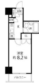 ハイリーフ芝大門 706 間取り図