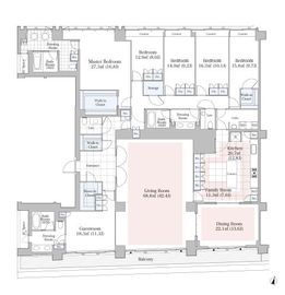 ラ・トゥール代官山 F603 間取り図