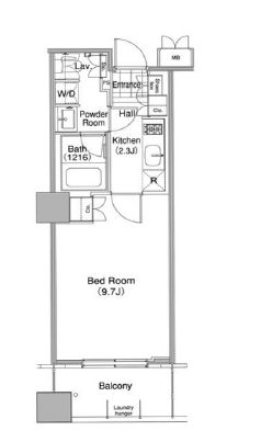 コンフォリア東池袋ウエスト 603 間取り図