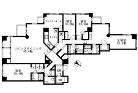 青山第一マンションズ 19階 間取り図