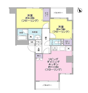 パートナーシップアパートメント 901 間取り図