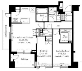 パークホームズ四谷三丁目 2階 間取り図