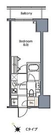 レジディア荻窪Ⅲ 203 間取り図