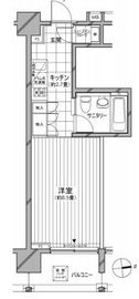 カスタリア麻布十番七面坂 504 間取り図