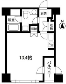 麻布十番ハイツ 503 間取り図