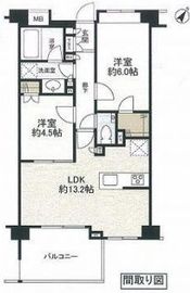 ルフォン不動前 1階 間取り図