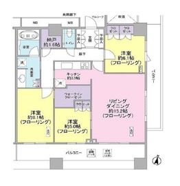 テラス渋谷美竹 8階 間取り図