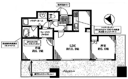 セントラルレジデンス シティタワー池袋 14階 間取り図