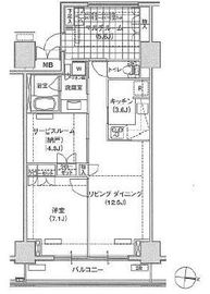 ブリリアイスト東雲キャナルコート 824 間取り図