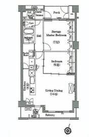 ソアラノーム碑文谷 211 間取り図