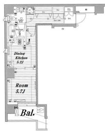 メイクスデザイン蔵前 4階 間取り図