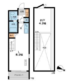 カッシア目黒 318 間取り図