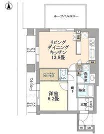 パークホームズ四谷三丁目 6階 間取り図