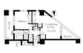 西麻布フォレストプラザ 4階 間取り図