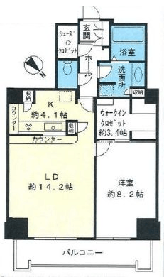 トルナーレ日本橋浜町 27階 間取り図