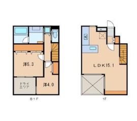 デュフレベース南麻布 1階 間取り図