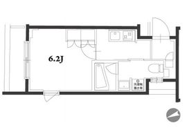 アジールコート品川中延 202 間取り図