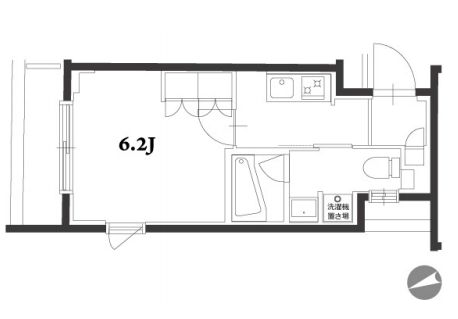 アジールコート品川中延 302 間取り図