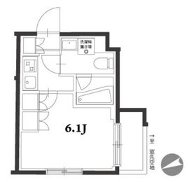 アジールコート品川中延 203 間取り図