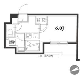 アジールコート品川中延 204 間取り図