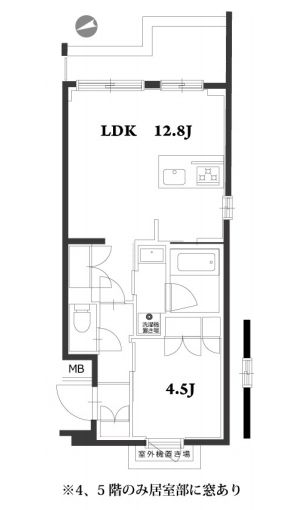 アジールコート品川中延 409 間取り図