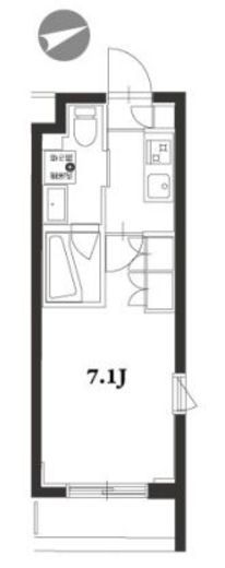 アジールコート品川中延 108 間取り図