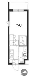 アジールコート品川中延 213 間取り図