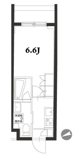 アジールコート品川中延 214 間取り図