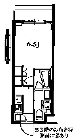 アジールコート品川中延 215 間取り図