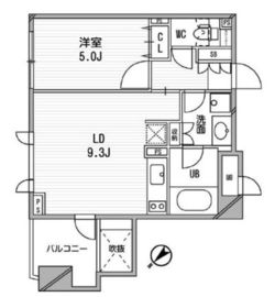 クリオ渋谷ラ・モード 309 間取り図