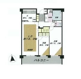 ウェリス麻布狸穴 4階 間取り図