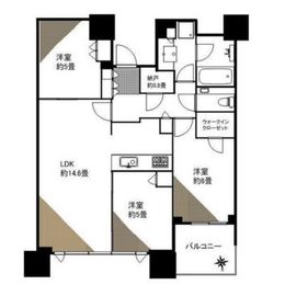 ドゥ・トゥール 36階 間取り図