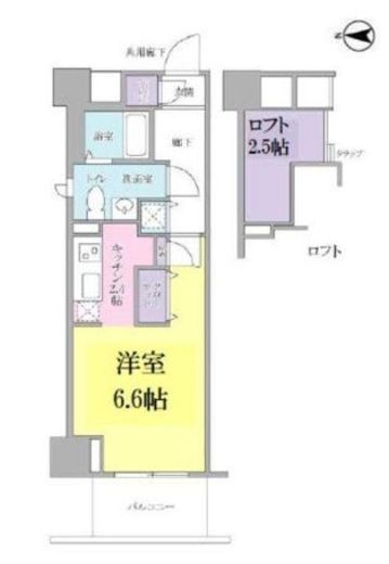 キーヌ・ブラン 318 間取り図