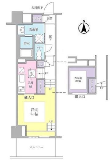 キーヌ・ブラン 204 間取り図