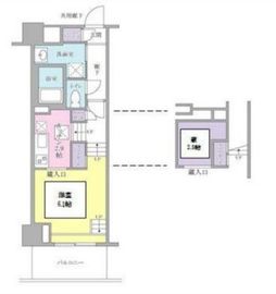 キーヌ・ブラン 406 間取り図