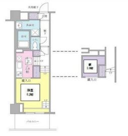 キーヌ・ブラン 407 間取り図