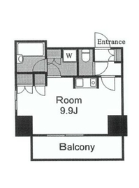 スカイグランデ汐留 4階 間取り図