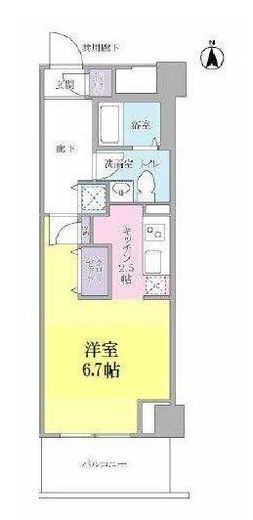 キーヌ・ブラン 412 間取り図
