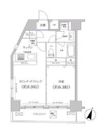 パレステュディオ白金台 13階 間取り図