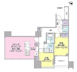 大崎ウエストシティタワーズ ウエスト 12階 間取り図