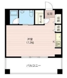 レジデンスシャルマン月島 820 間取り図