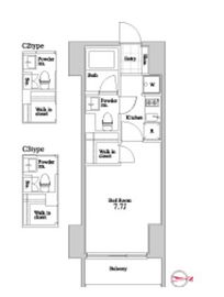 ザ・トライベッカ 203 間取り図