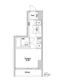 ザ・トライベッカ 205 間取り図